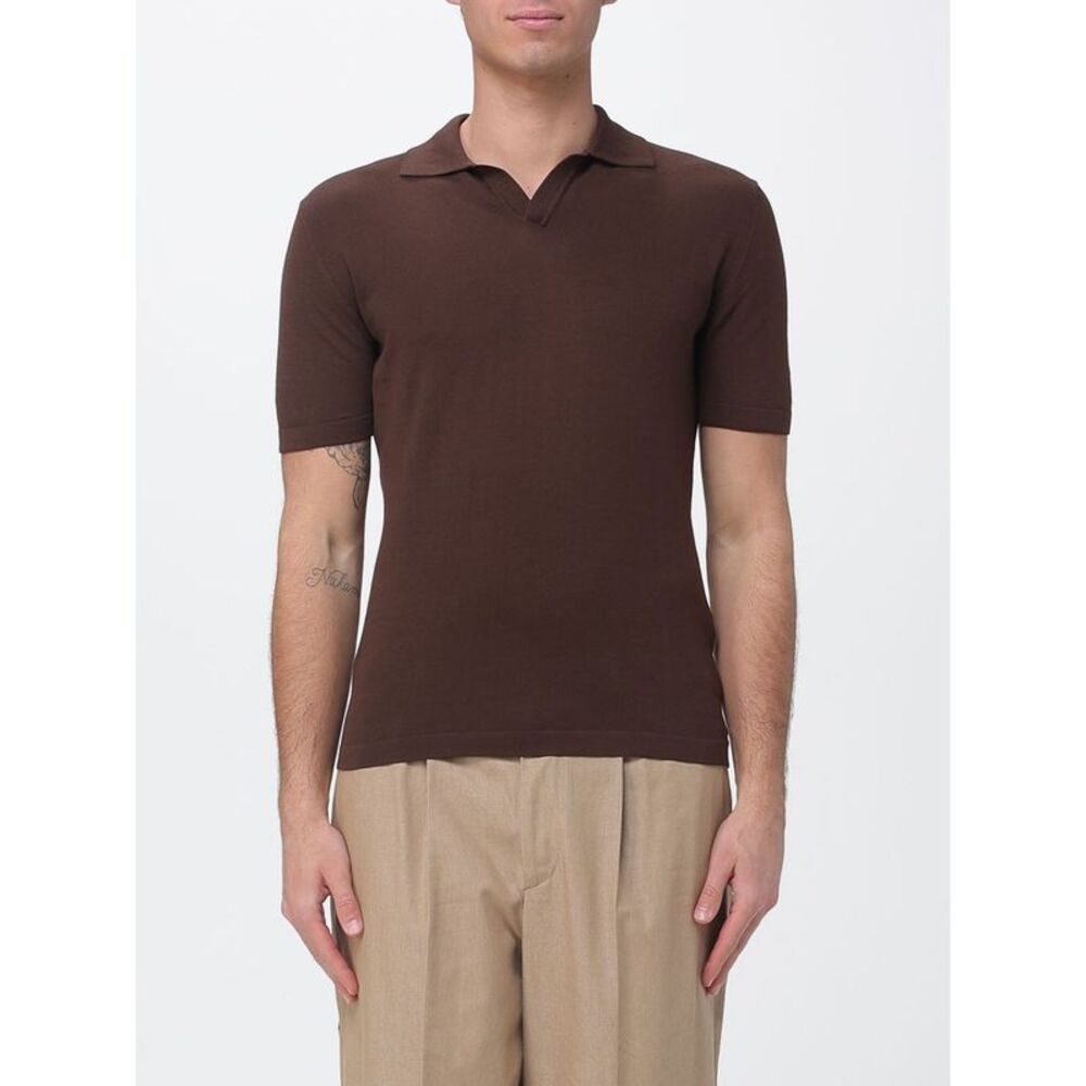 Brooksfield Polo Shirt Men Brown